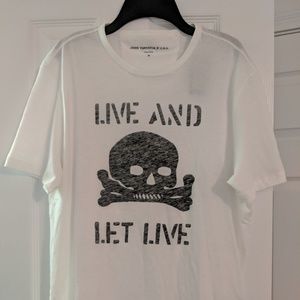 John varvatos t shirt skull